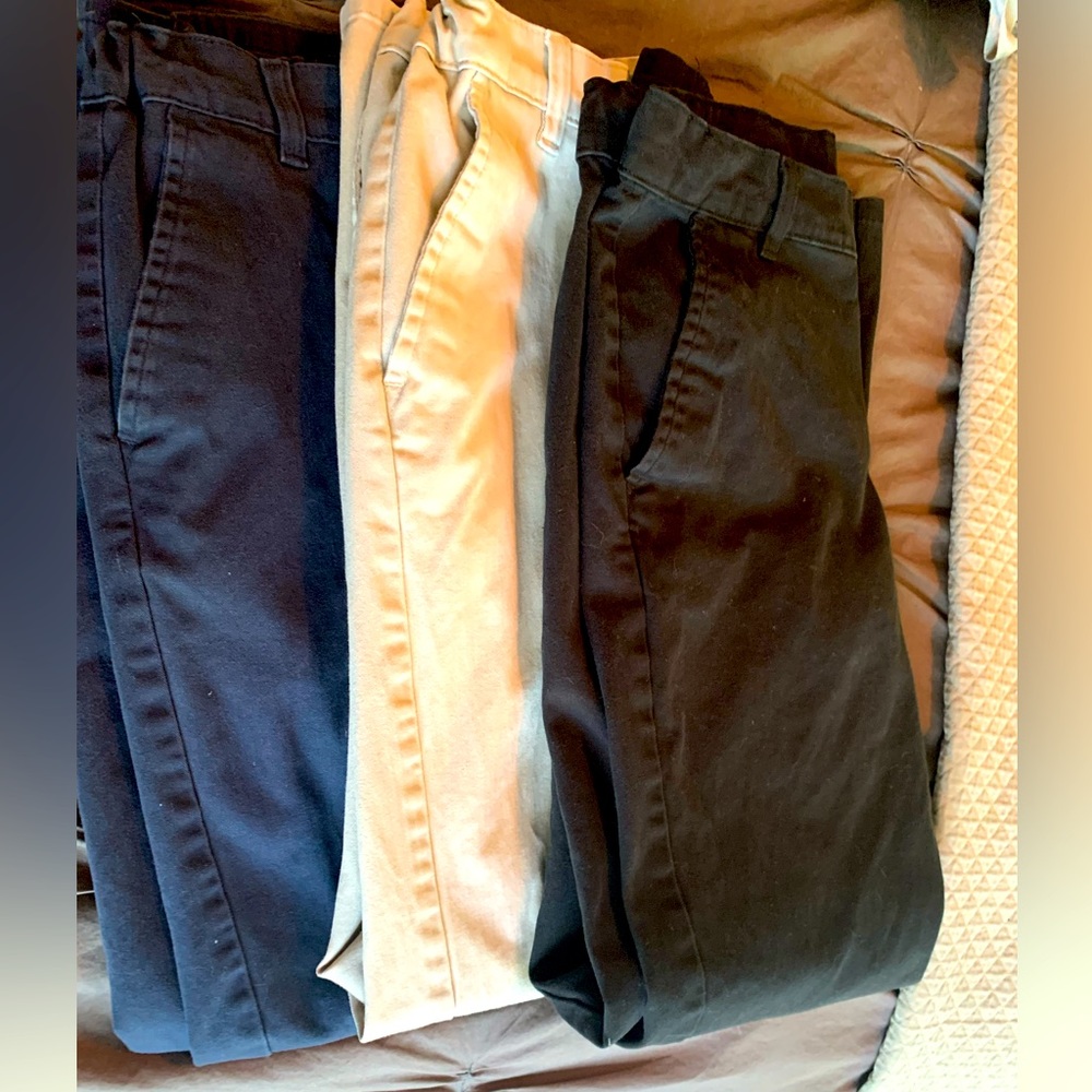 Boys khaki pants 3 pair